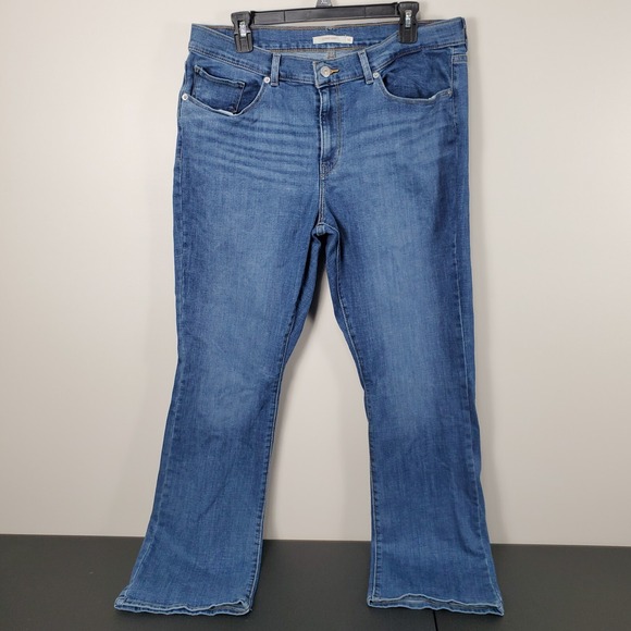 Levi's Denim - Levi Strauss‎ Classic Boot Jeans Women's Size 16 Blue Zip Fly Pockets